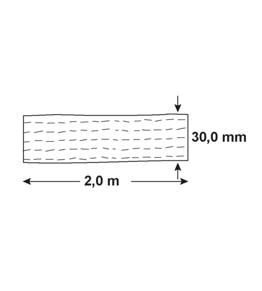 CINGHIA DI SOLLEVAMENTO 1000 KG. APERTA CON ASOLE 40 MM. X 3 MT.