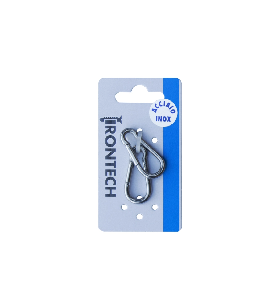 MOSCHETTONE POMPIERE Ø 4 X 40 MM. IN ACCIAIO INOX A4 - AISI 316 - 2 PZ.
