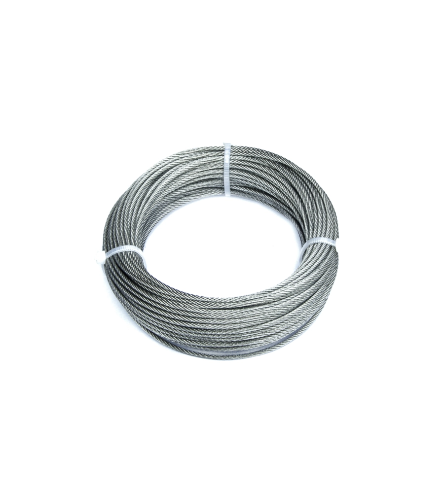 FUNE IN ACCIAIO INOX 49 FILI Ø 2 MM. 25 MT.