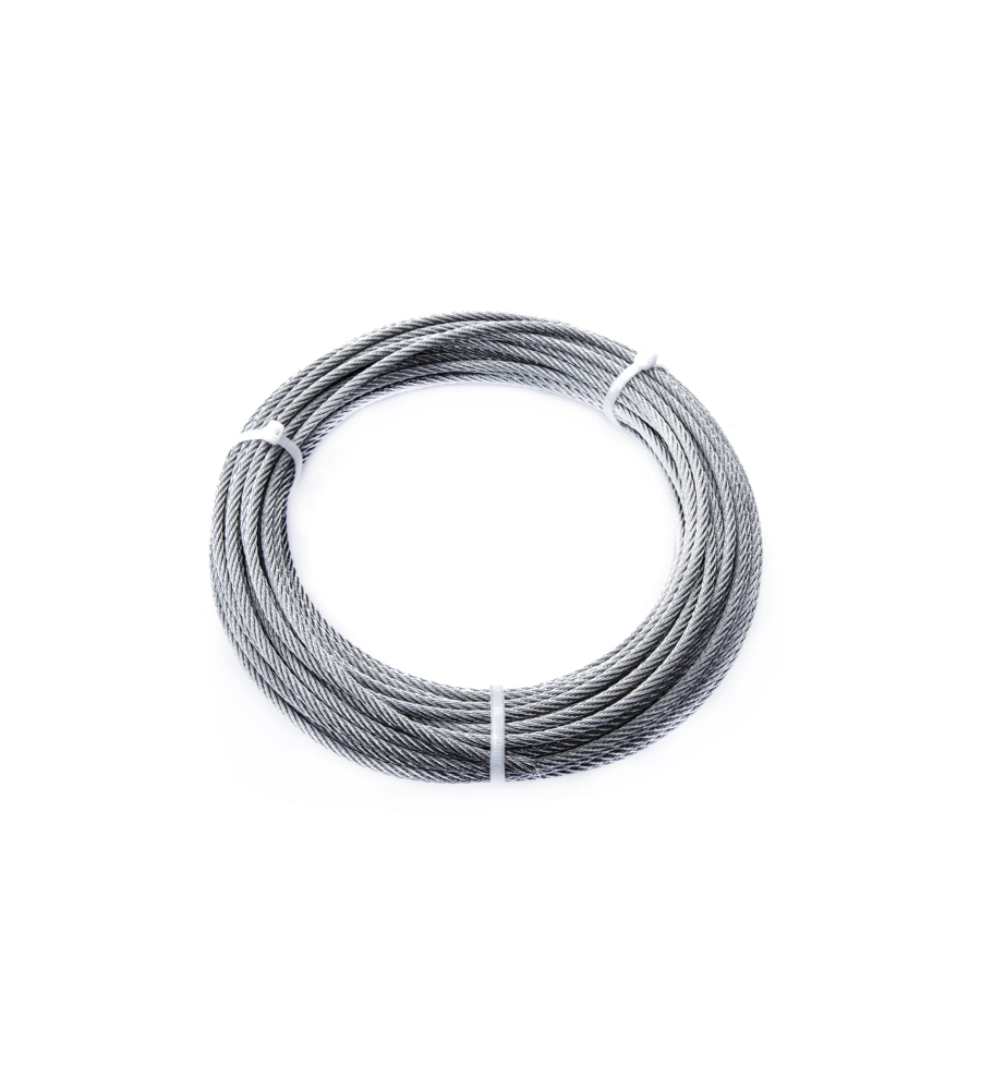 FUNE IN ACCIAIO INOX 49 FILI Ø 4 MM. 10 MT.