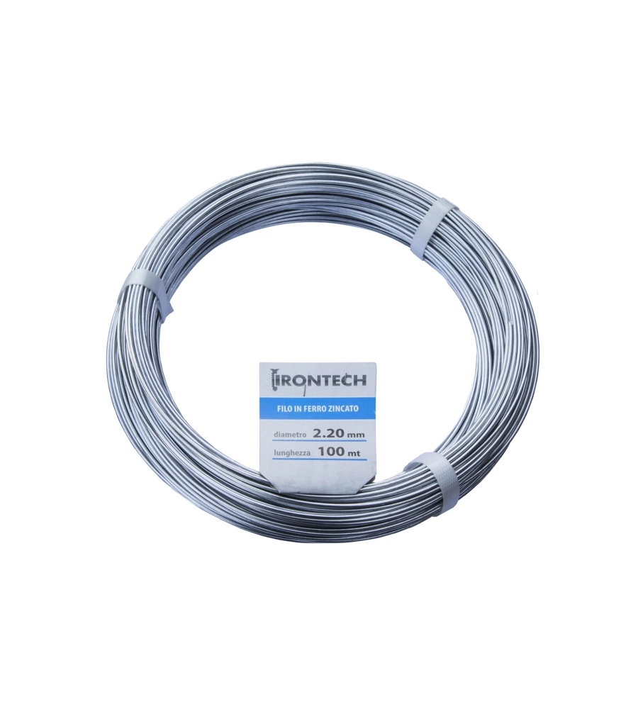 FILO DI FERRO ZINCATO Ø 2,2 MM. 100 MT.