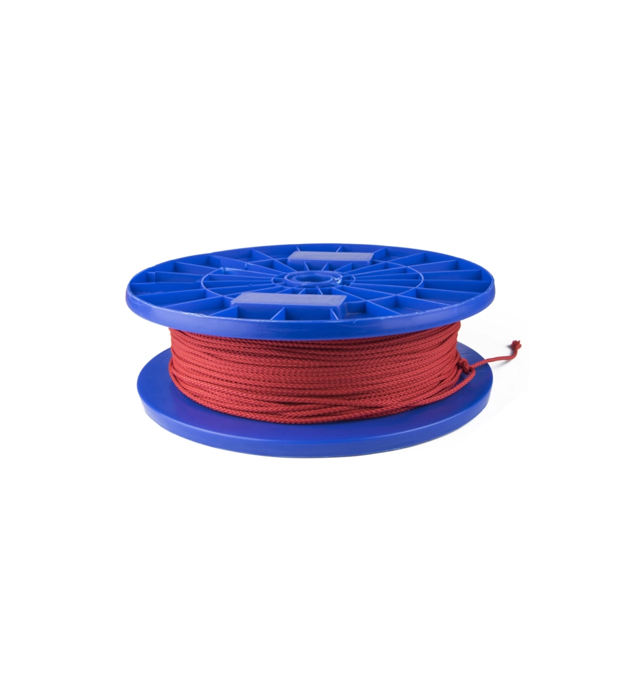 TRECCIA PER VENEZIANA IN POLIPROPILENE Ø 3 MM. ROSSO 250 MT.