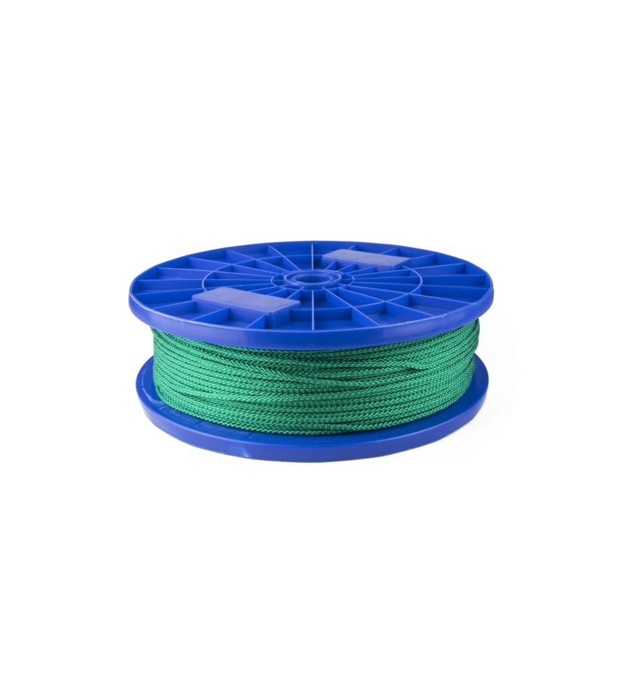 TRECCIA PER VENEZIANA IN POLIPROPILENE Ø 3 MM. VERDE 250 MT.