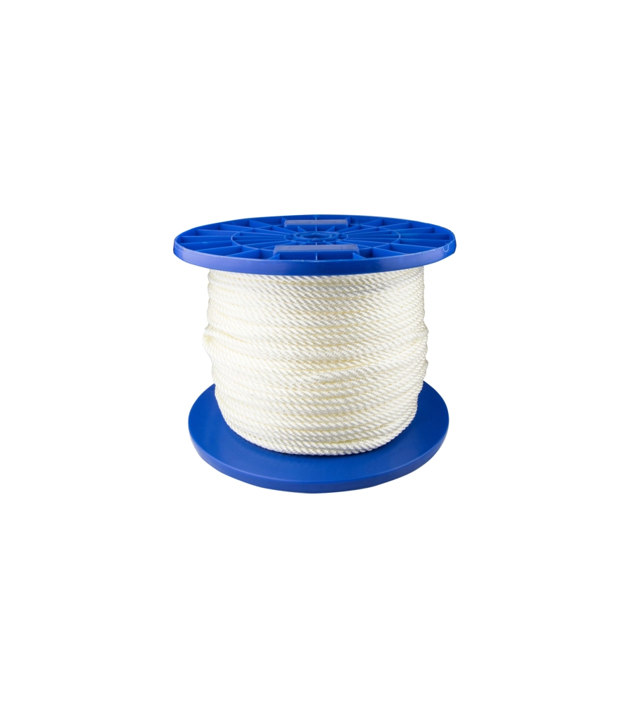 CORDA IN POLIAMMIDE BIANCA Ø 6 MM. BIANCO 120 MT.
