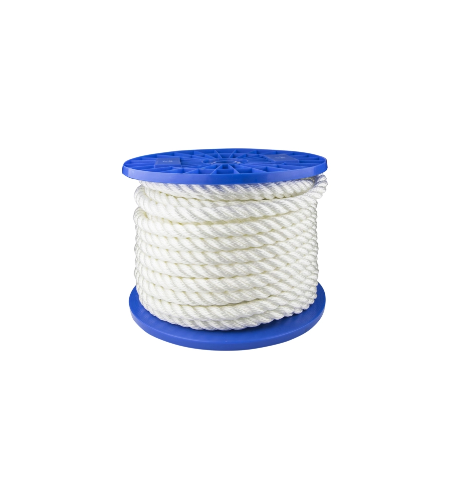 CORDA IN POLIAMMIDE BIANCA Ø 10 MM. BIANCO 50 MT.