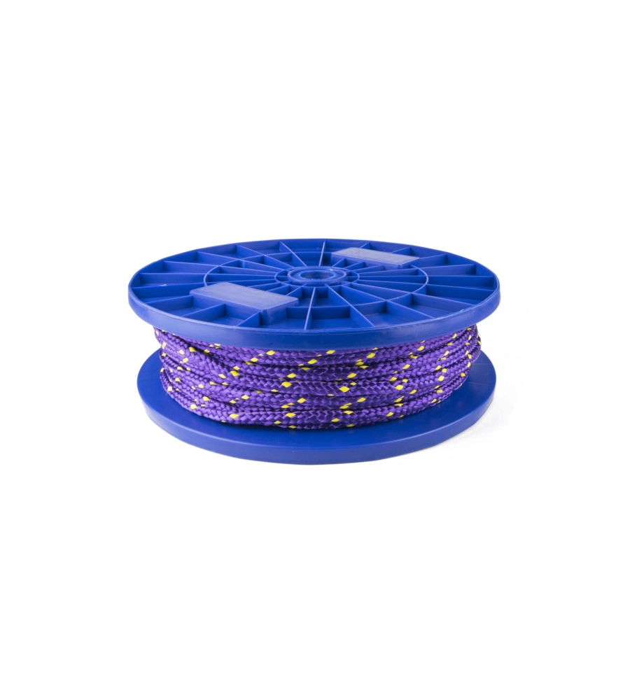 CORDA IN POLIPROPILENE Ø 8 MM. VIOLA-GIALLO 40 MT.