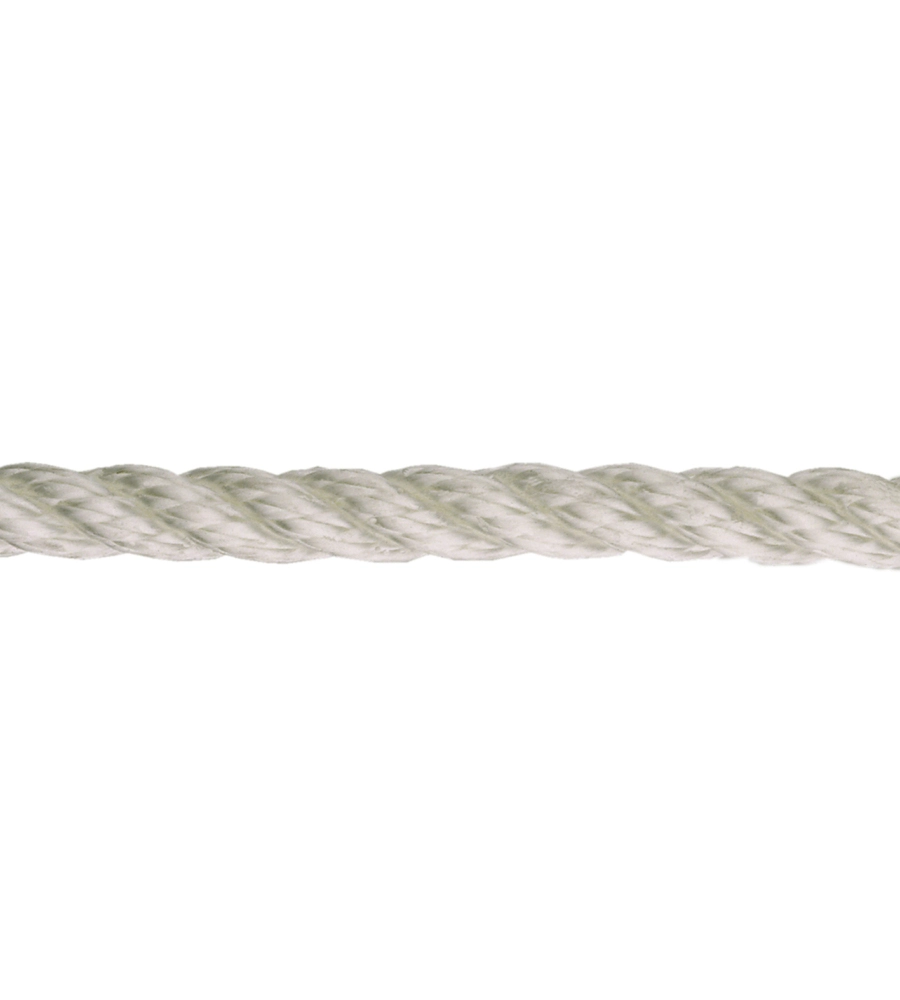 CORDA IN POLIPROPILENE PER ORMEGGIO Ø 14 MM. BIANCO 25 MT.
