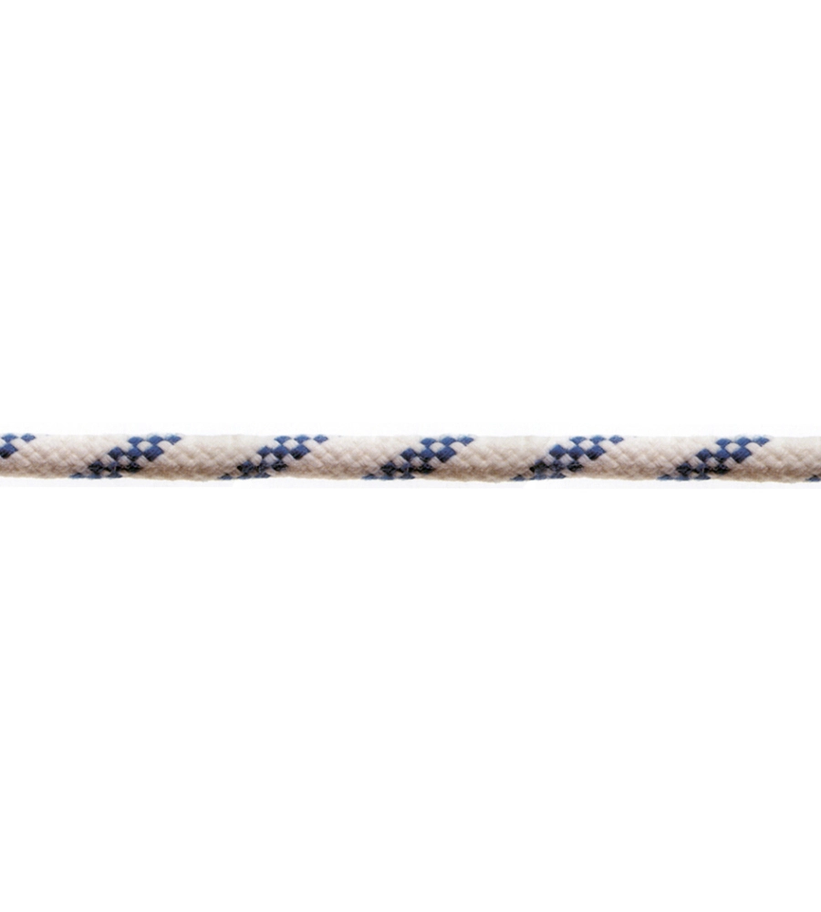 CORDA IN POLIESTERE  Ø 8 MM. BIANCO/BLU 80 MT.