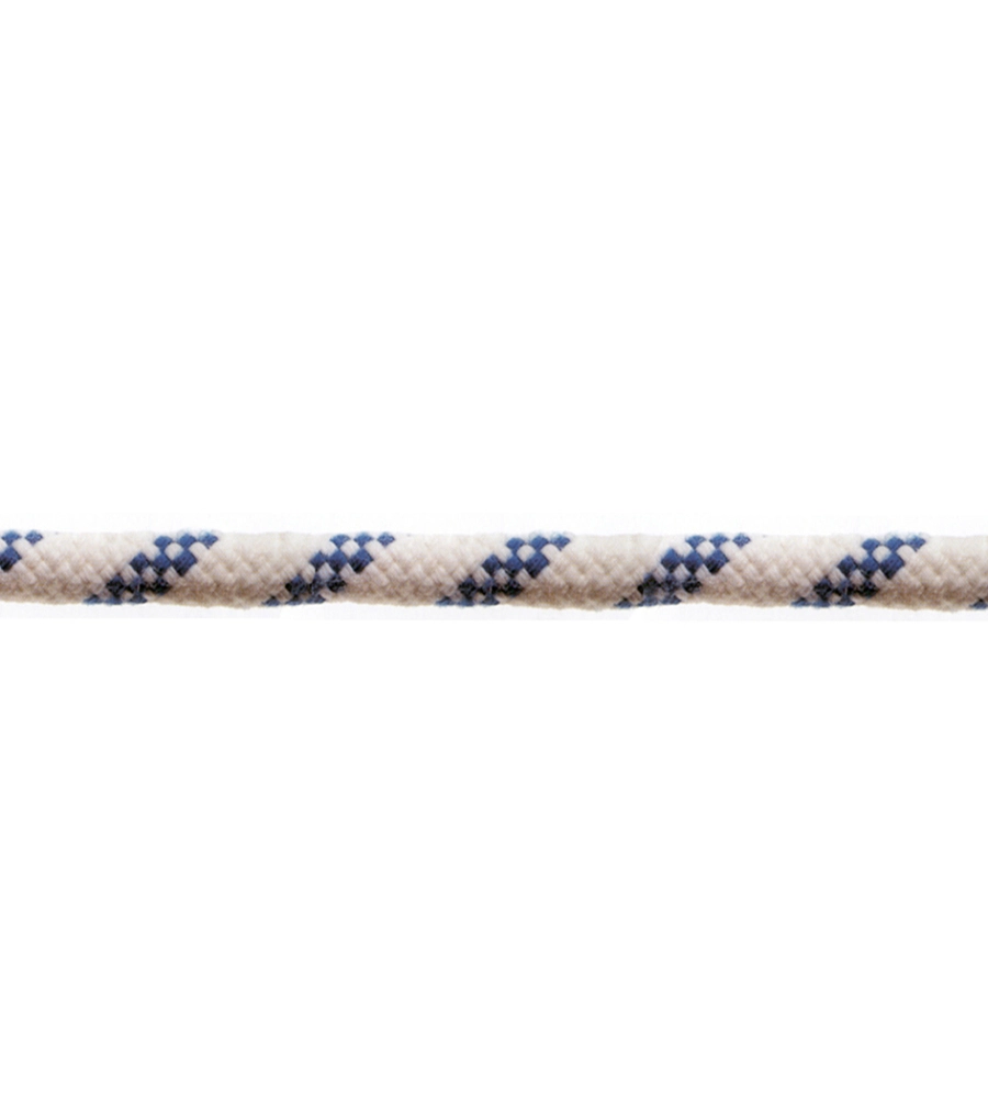 CORDA IN POLIESTERE  Ø 10 MM. BIANCO/BLU 50 MT.