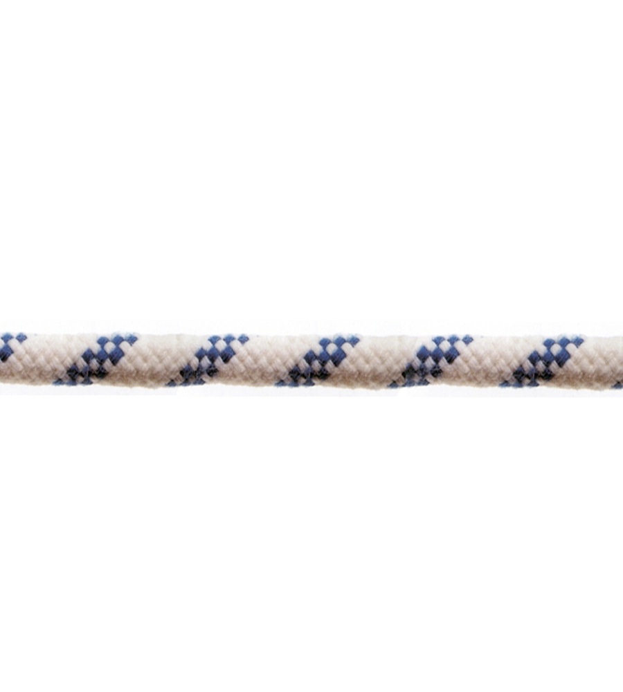 CORDA IN POLIESTERE  Ø 12 MM. BIANCO/BLU 40 MT.