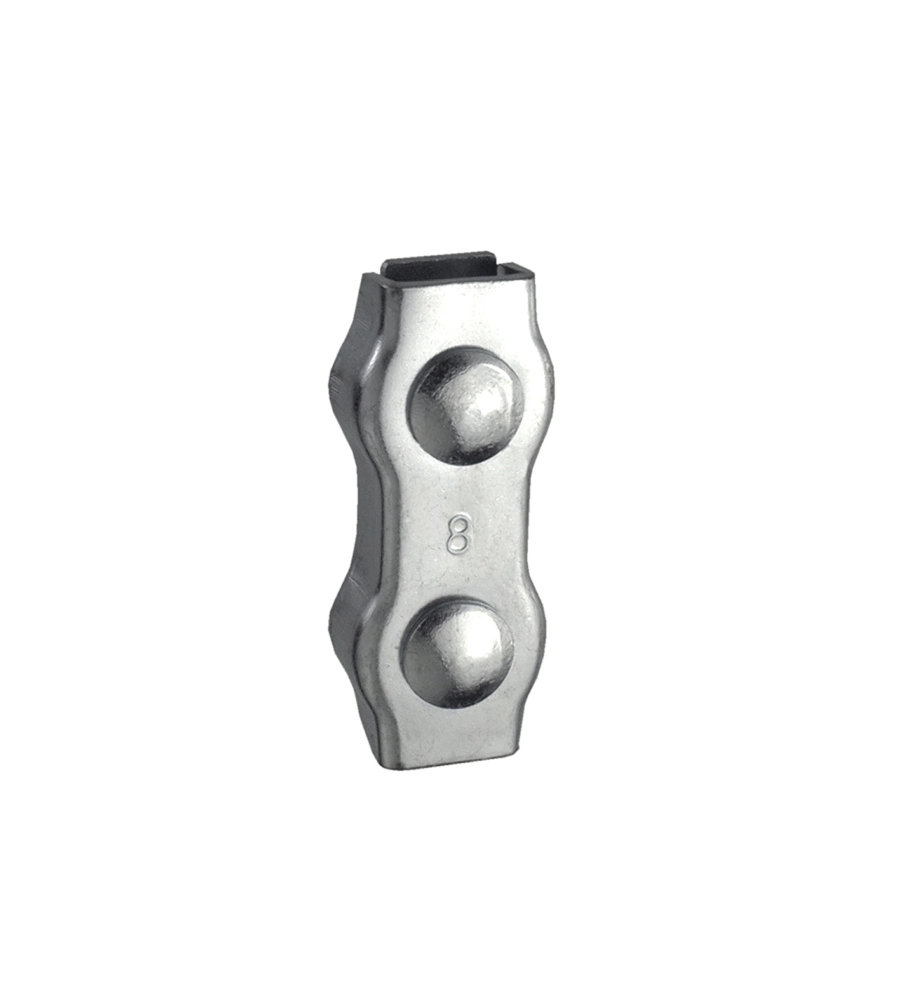 MORSETTO "DUPLEX" PER FUNI Ø 10 MM. ACCIAIO ZINCATO