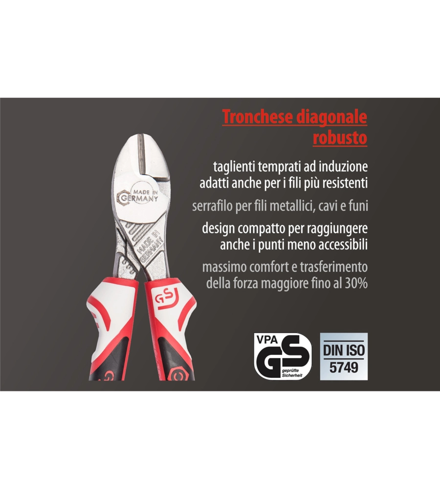 TRONCHESE DIAGONALE PESANTE 3K 160 MM.