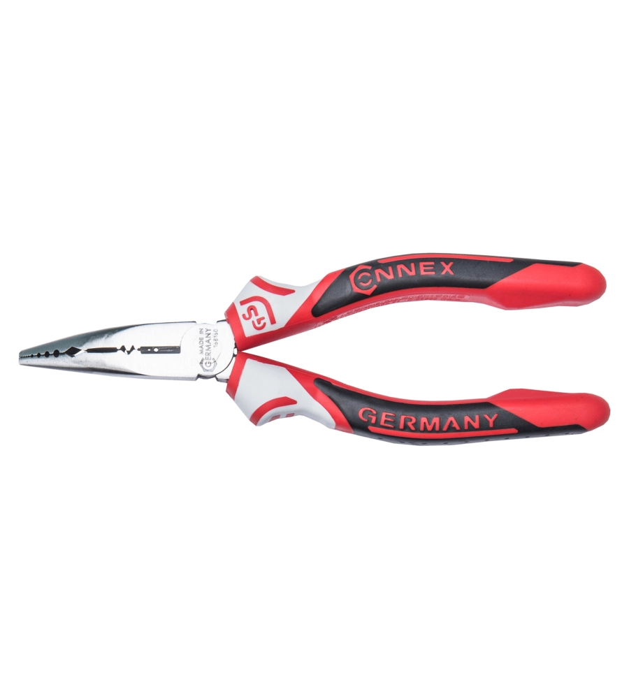 PINZA BECCHI CURVI 3K CON CRIMPATRICE E SPELAFILI 160 MM.