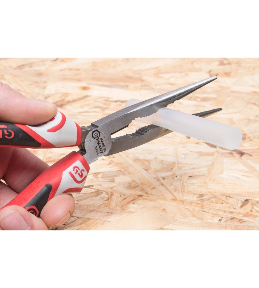 PINZA BECCHI SEMITONDI DRITTI 3K 200 MM.
