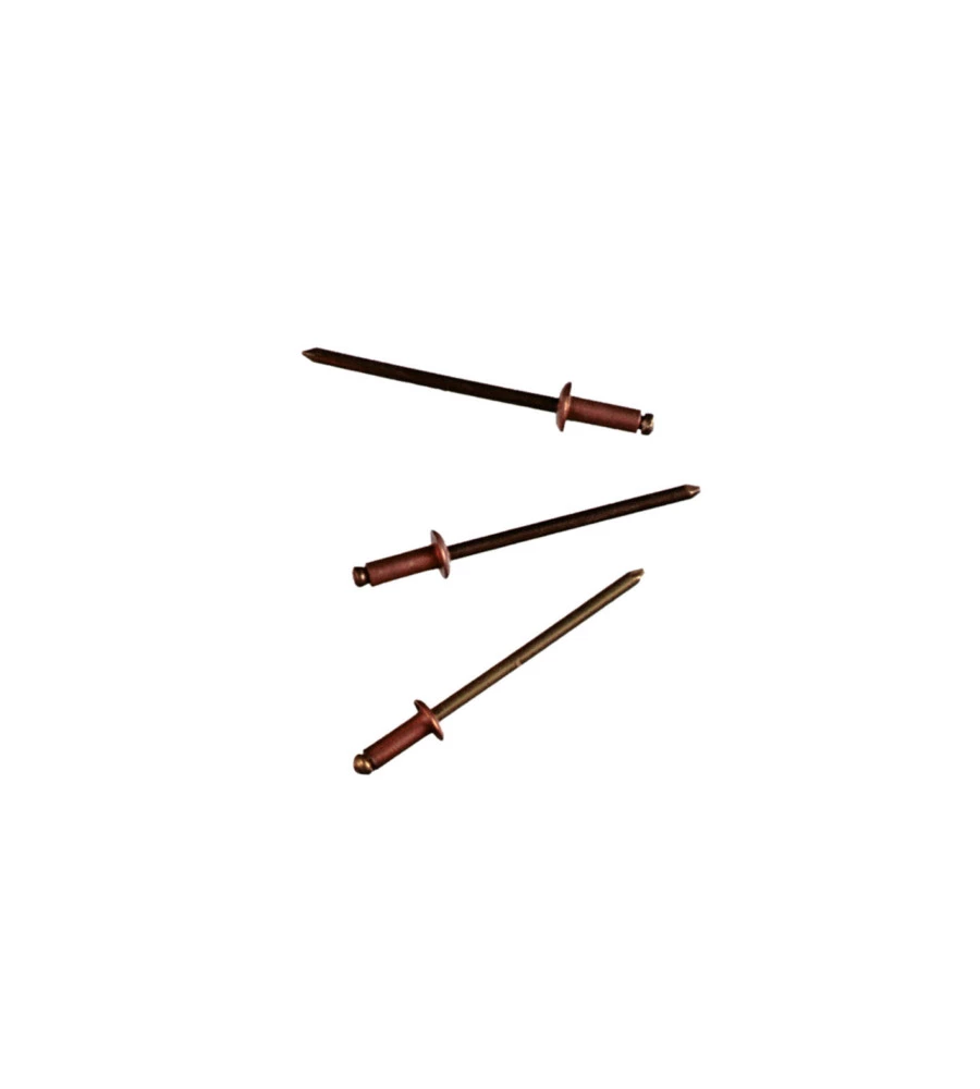 RIVETTI CIECHI IN RAME Ø 3,2 X 8 MM. 50 PZ.