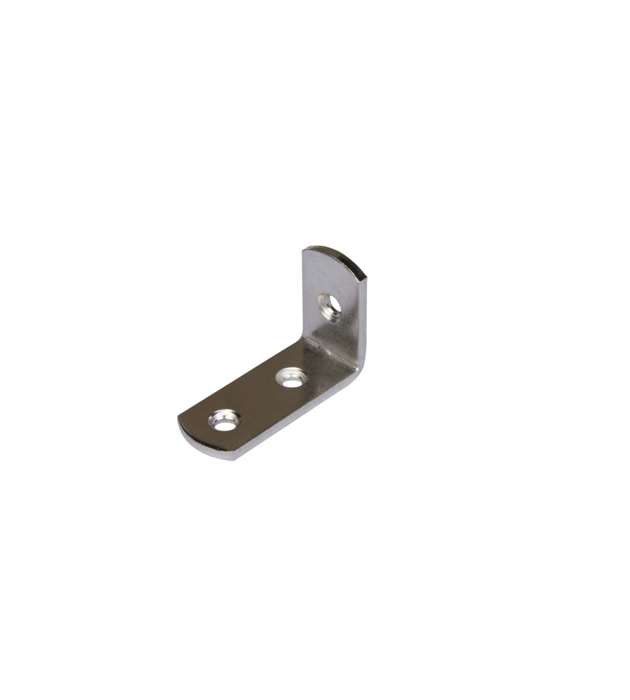 SQUADRETTA REGGIPIANI NICHELATA 20 X 30 X 12 SPESSORE 2 MM. - 4 PZ.