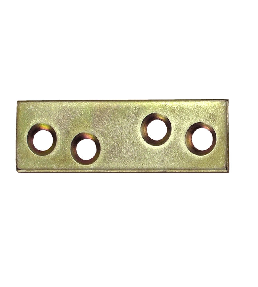 LASTRINE DIRITTE 120 X 18 MM. - ZINCATE GIALLO - 4 PZ.