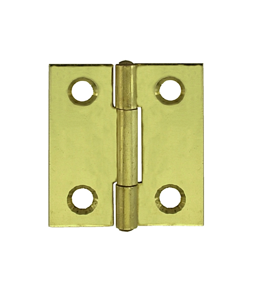 CERNIERE STRETTE OTTONE 20 X 25 MM. - 2 PZ.