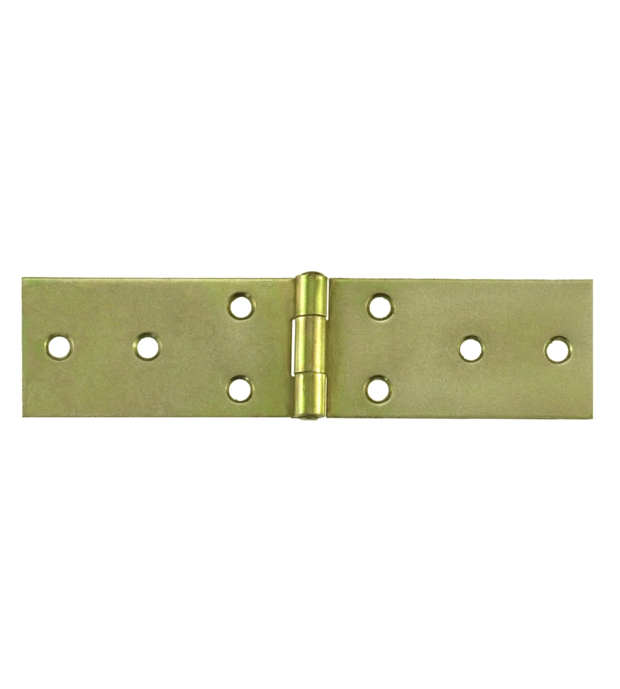 CERNIERE STRETTE LUNGHE 100 X 32 MM.  ZINCATE GIALLO  1 PZ.