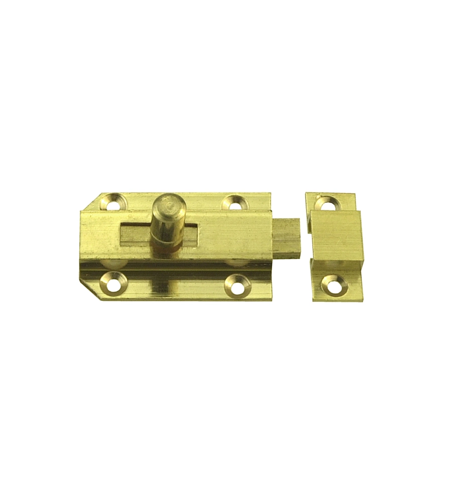 CATENACCIO DIRITTO 60 X 25 MM. - IN OTTONE LUCIDO