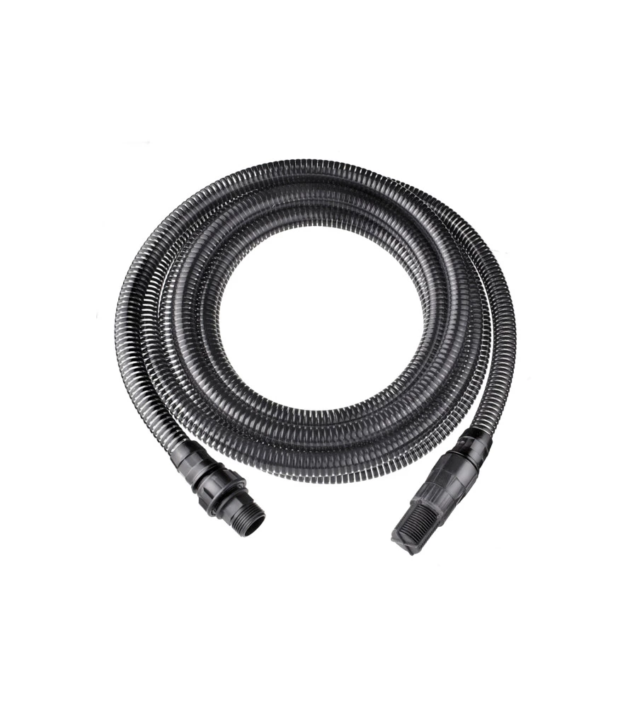 TUBO FLESSIBILE A SPIRALE 1" CON RACCORDI E VALVOLE 7 METRI