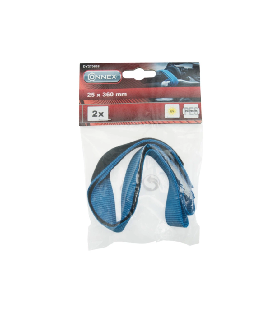 CINGHIA DI ANCORAGGIO AUTOAGGANCIANTE PER MANIGLIA FRENO CICLOMOTORI 25 X 360 MM. 2 PZ.