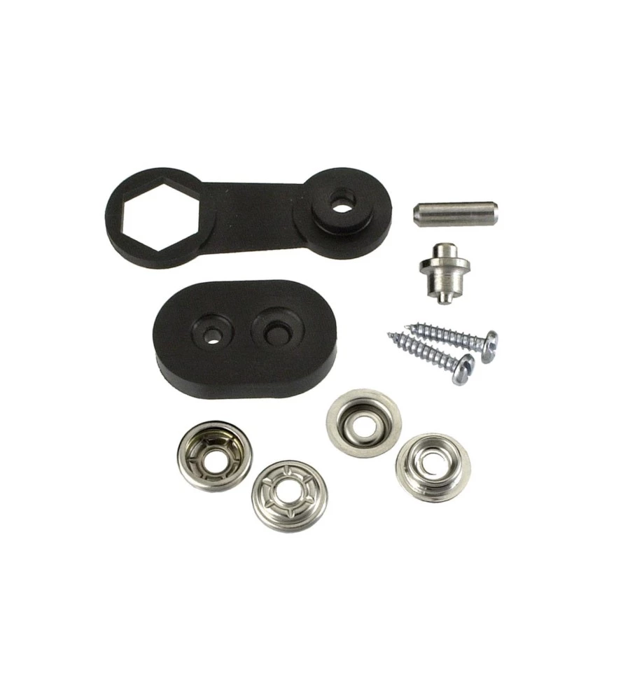 BOTTONI AUTOMATICI 15 MM. - OTTONE NICHELATO - 10 PZ.