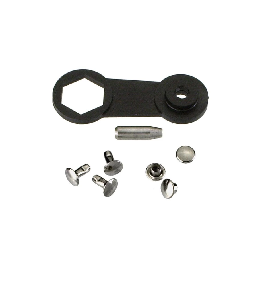 RIVETTI 7 MM. - OTTONE NICHELATO - 20 PZ.