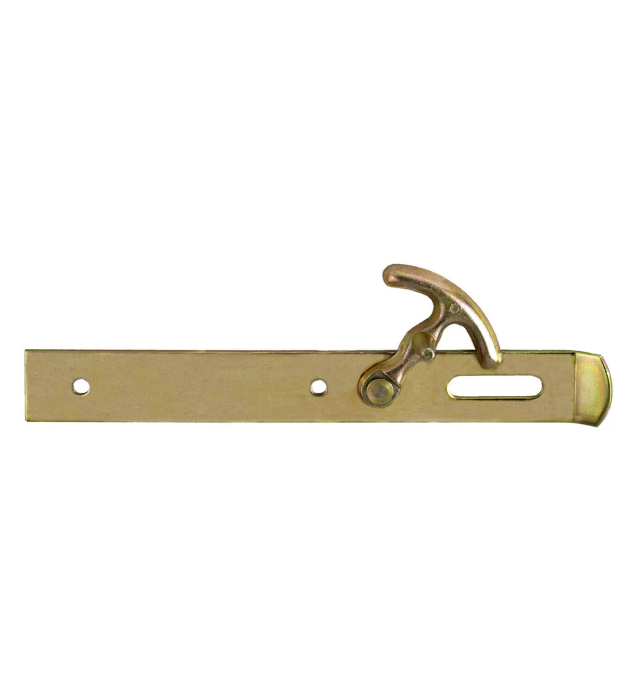 PIASTRA PORTALUCCHETTO CON LEVA 200 X 32 X 3,0 MM. - ZINCATO GIALLO