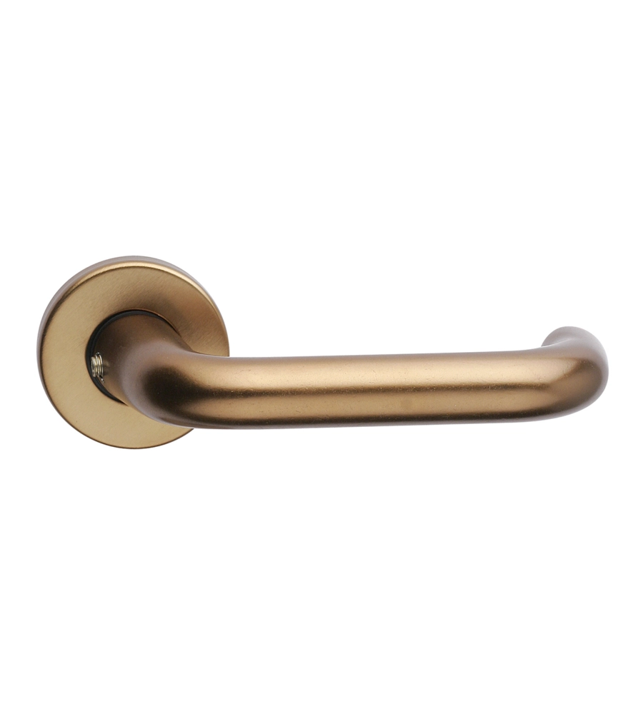 GUARNITURA ROSETTA E BOCCHETTA SERIE TUBOLARE - ALLUMINIO BRONZATO