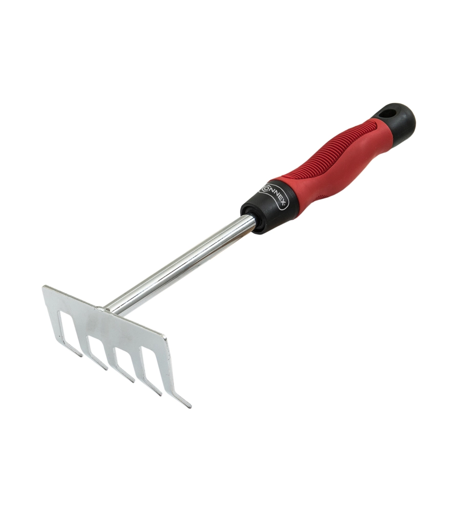 RASTRELLINO ZINCATO CON MANICO BIMATERIALE ERGONOMICO TPR