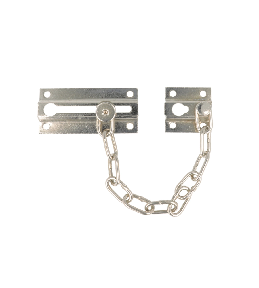 CHIUDIPORTA CON CATENELLA - FERRO NICHELATO - 1 PZ.