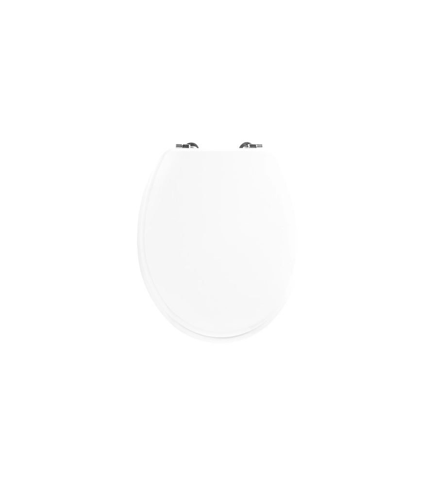 COPRIWATER SEDILE WC, MODELLO BERN IN LEGNO LACCATO, BIANCO