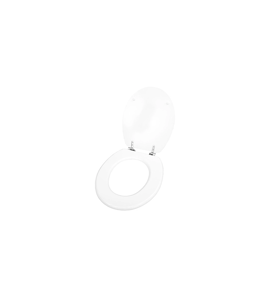 COPRIWATER SEDILE WC, MODELLO BERN IN LEGNO LACCATO, BIANCO