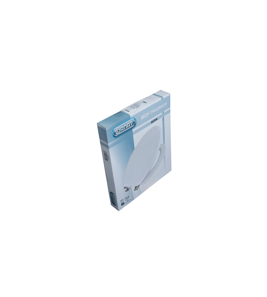 COPRIWATER SEDILE WC, MODELLO BERN IN LEGNO LACCATO, BIANCO