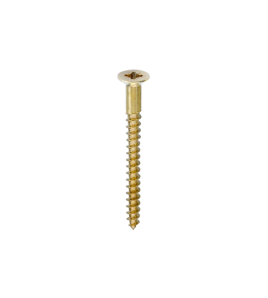 VITI PER LEGNO OTTONE 2,5 X 12 - 30 PZ.