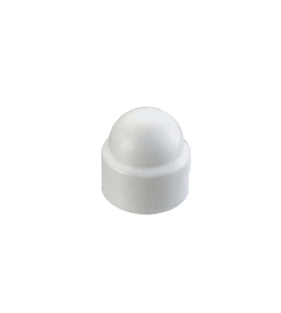 COPRIBULLONI IN PLASTICA M10 BIANCO - 6 PZ.