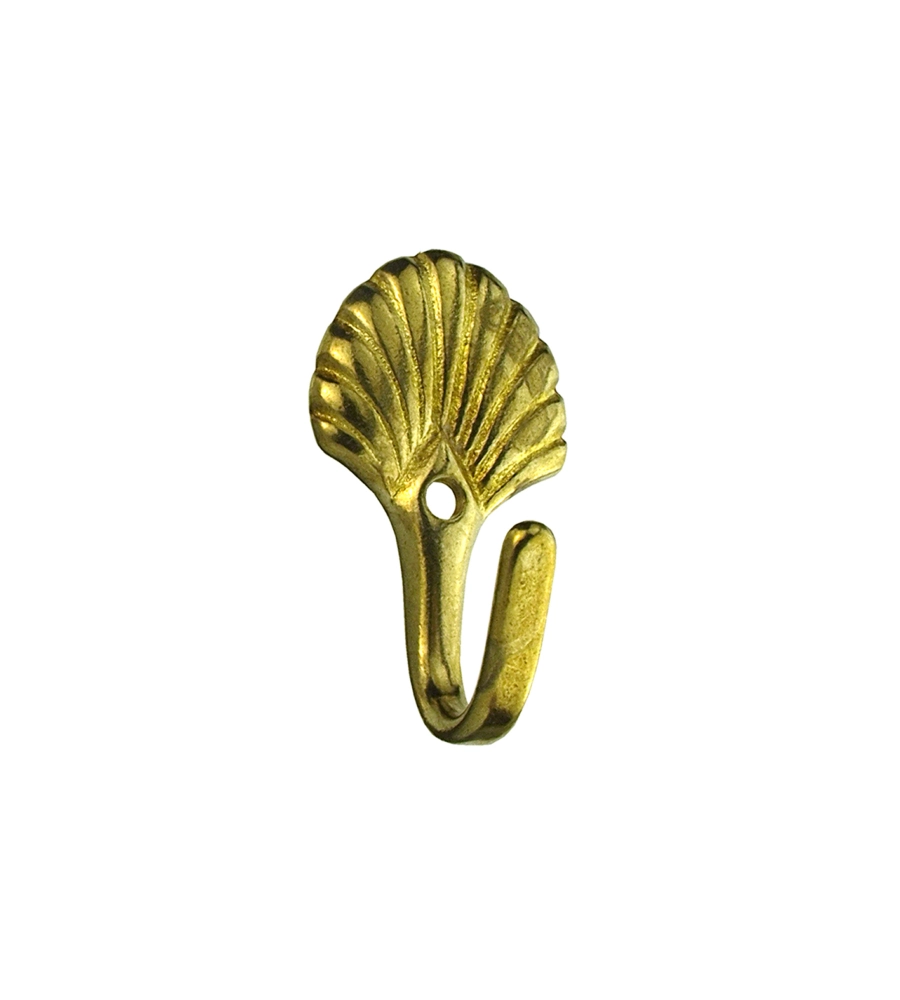 GANCIO DECORATIVO IN OTTONE FINITURA CANNA DI FUCILE 4 PZ.