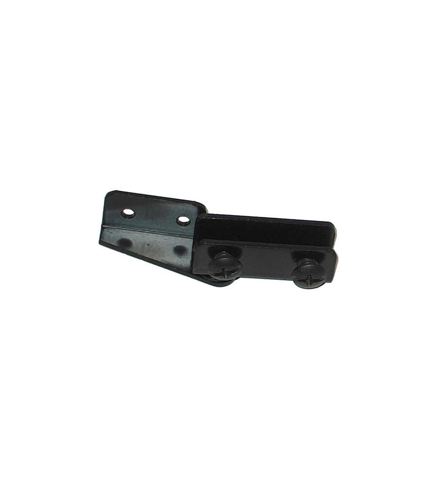 CERNIERE PER ANTE IN VETRO - NERO - 2 PZ.