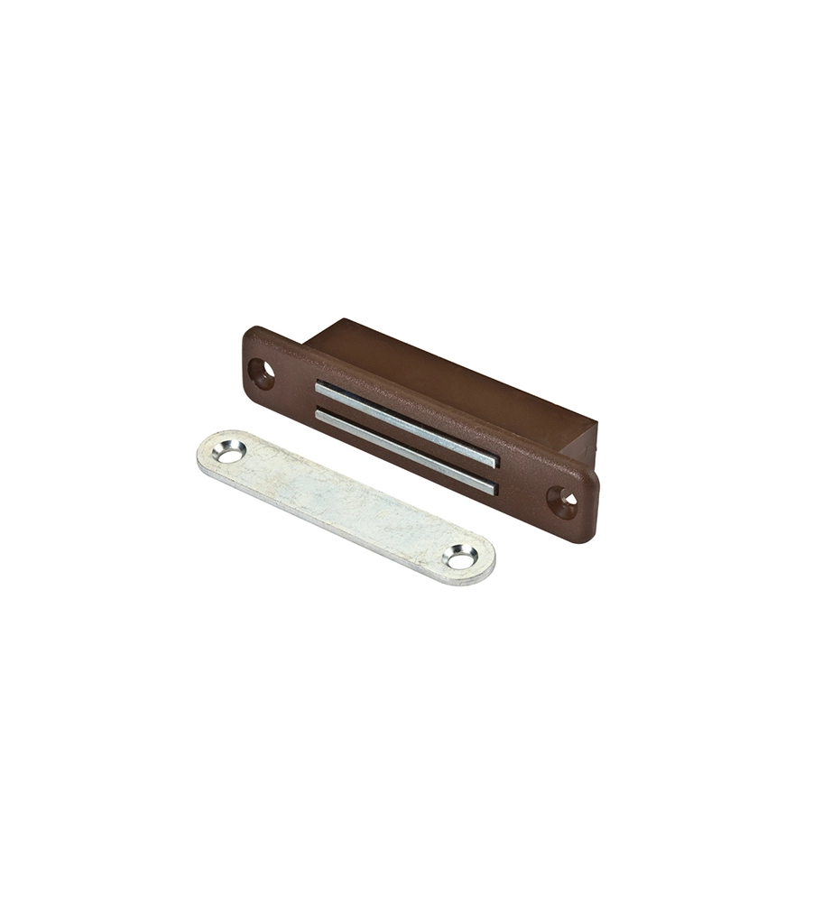 CHIUSURA MAGNETICA DA INCASSO FORZA 12 KG MARRONE - 2 PZ.