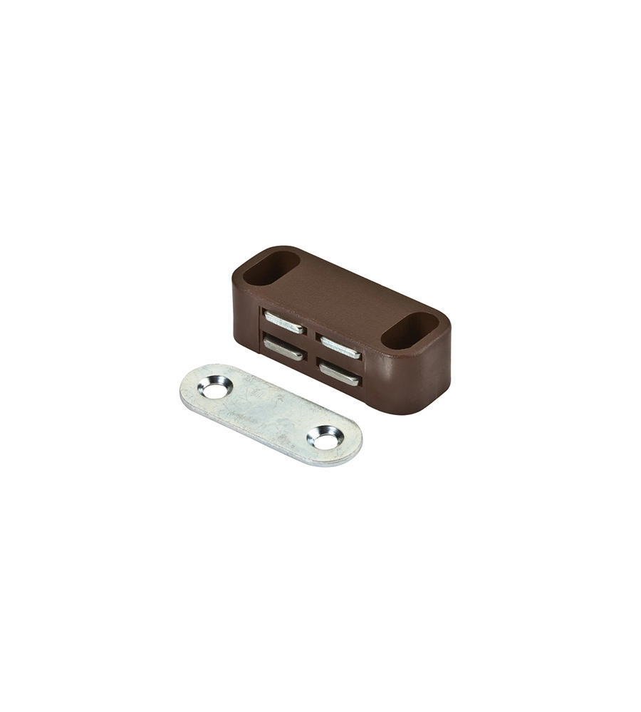 CHIUSURE MAGNETICHE DA APPLICARE - FORZA 4 KG. - MARRONE - 12 PZ.