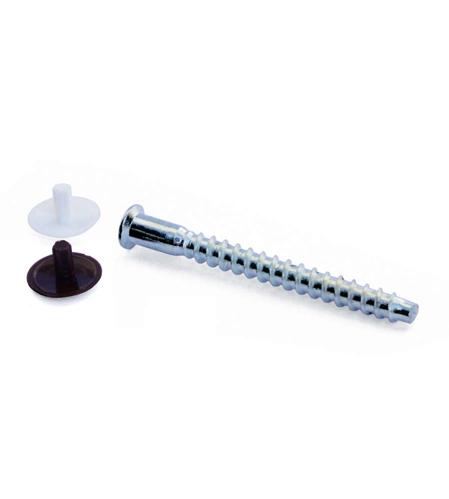 VITI DI COLLEGAMENTO IMPRONTA ESAGONALE + TAPPI - Ø 7 X 38 MM. - 16 PZ.