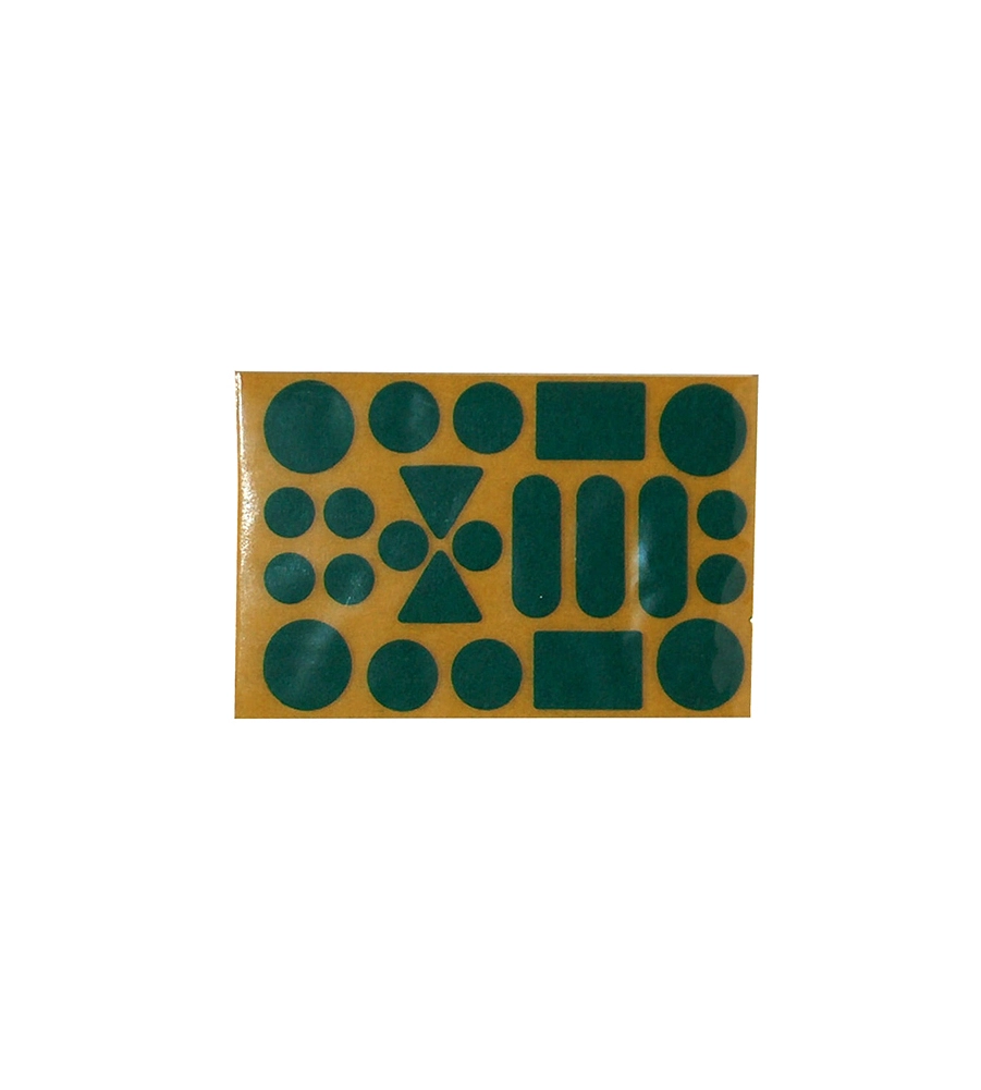 FELTRINI ADESIVI ASSORTITI -  VERDE - 20 PZ.