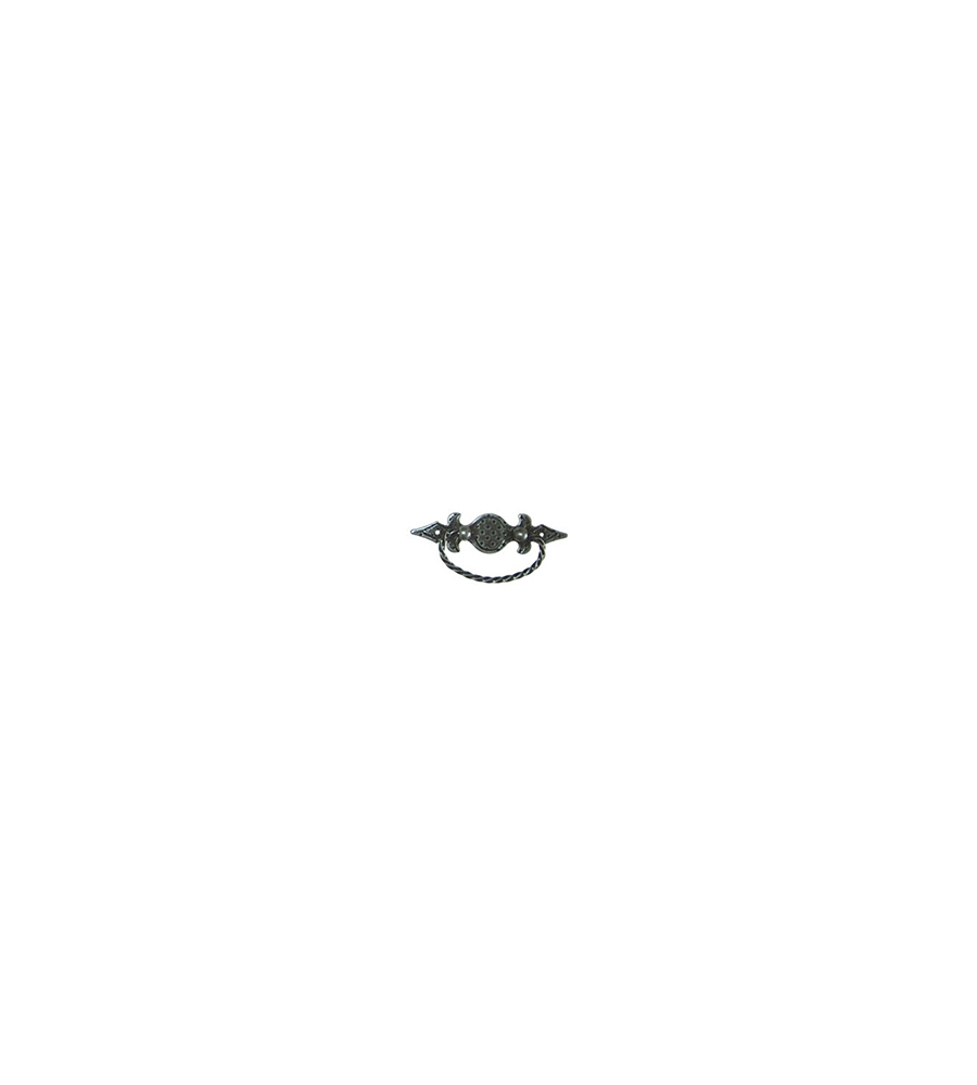 MANIGLIETTA MARTELLATA - 102X30 MM. - MARTELLATO