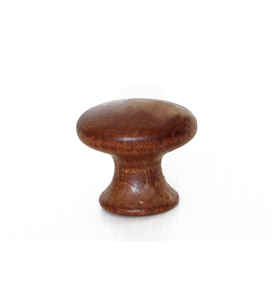 POMOLO IN LEGNO - Ø 31 MM. - NOCE SCURO
