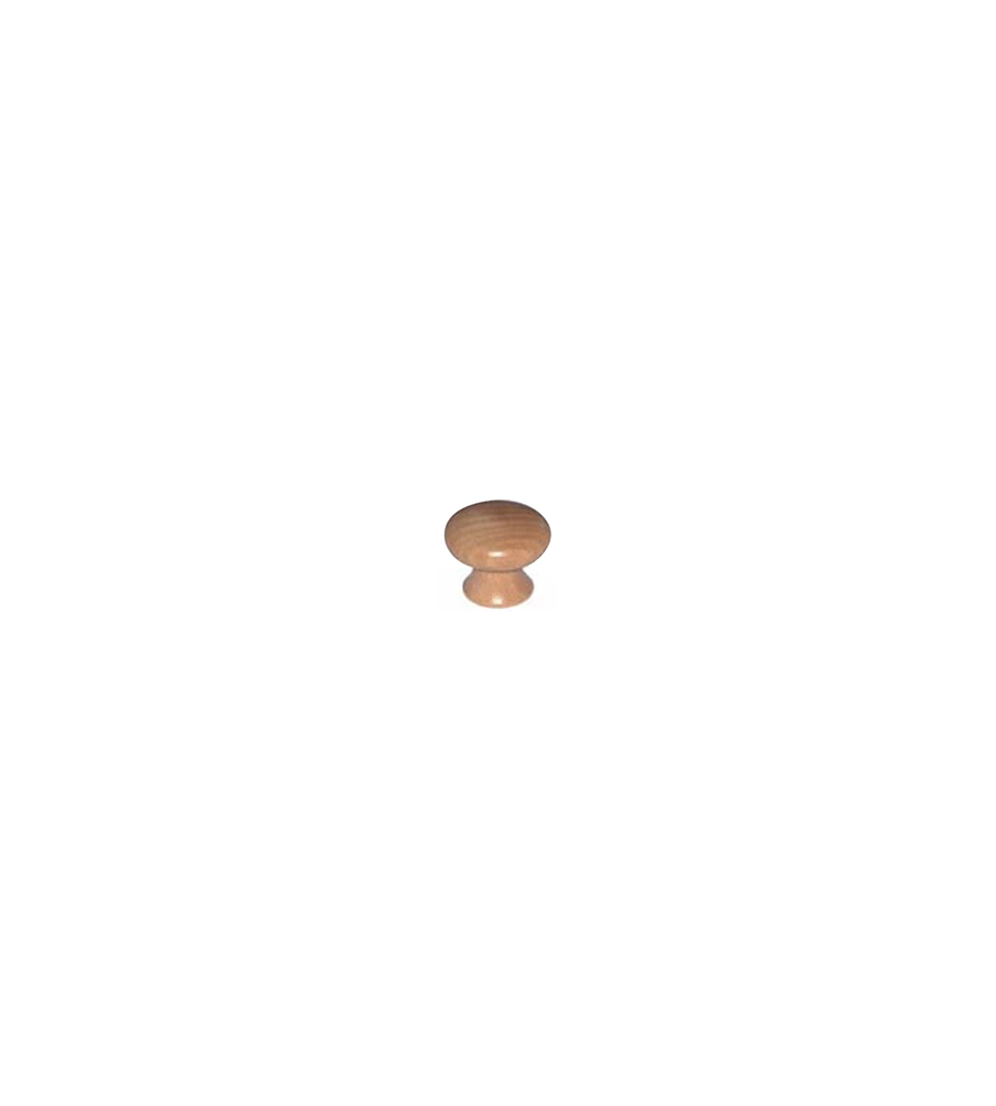 POMOLO IN LEGNO - Ø 31 MM. - NOCE CHIARO