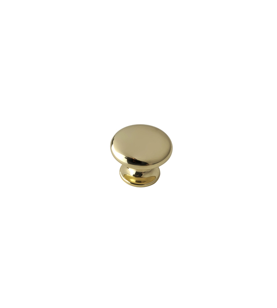 POMOLO IN OTTONE - Ø 25 MM. - ORO LUCIDO