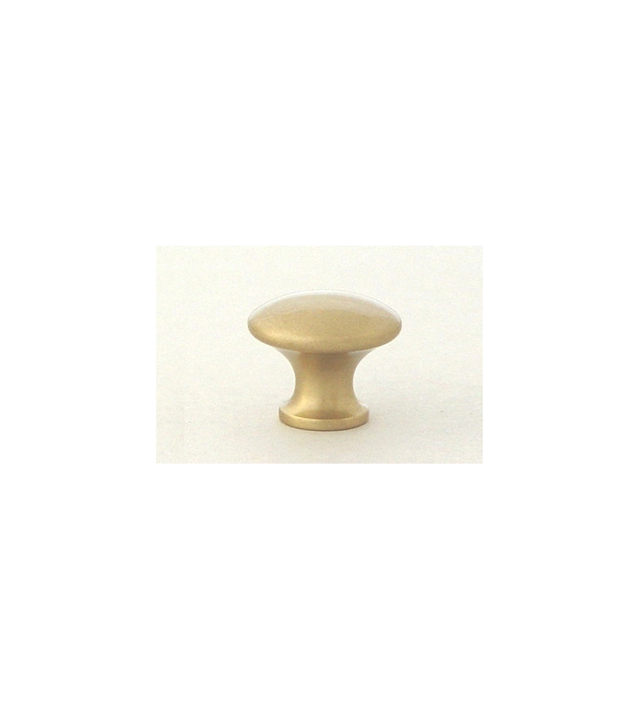 POMOLO PIATTO IN OTTONE ANTICATO Ø 27 MM.