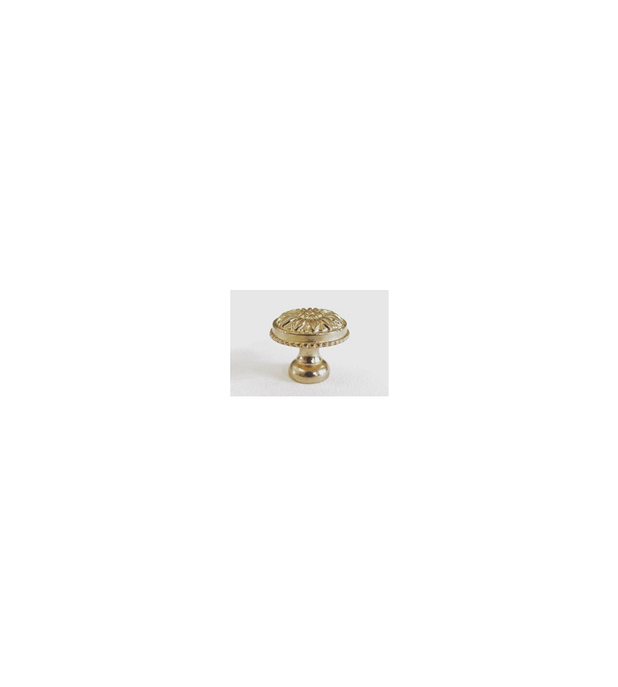POMOLO BAROCCO IN OTTONE ANTICATO Ø 30 MM.