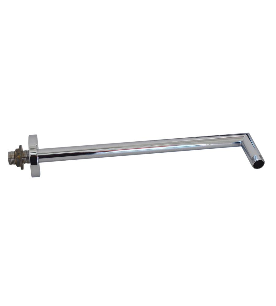 BRACCIO DOCCIA 32 CM. IN OTTONE CON ROSETTA